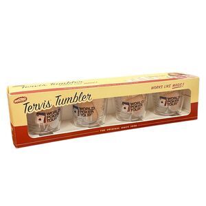 World Poker Tour Tervis‎ Tumbler Set of 4 12oz Glasses Texas Holdem Gambling NIB